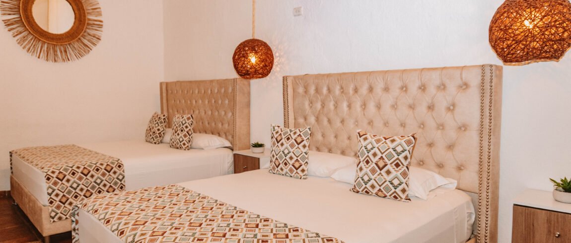 two double beds